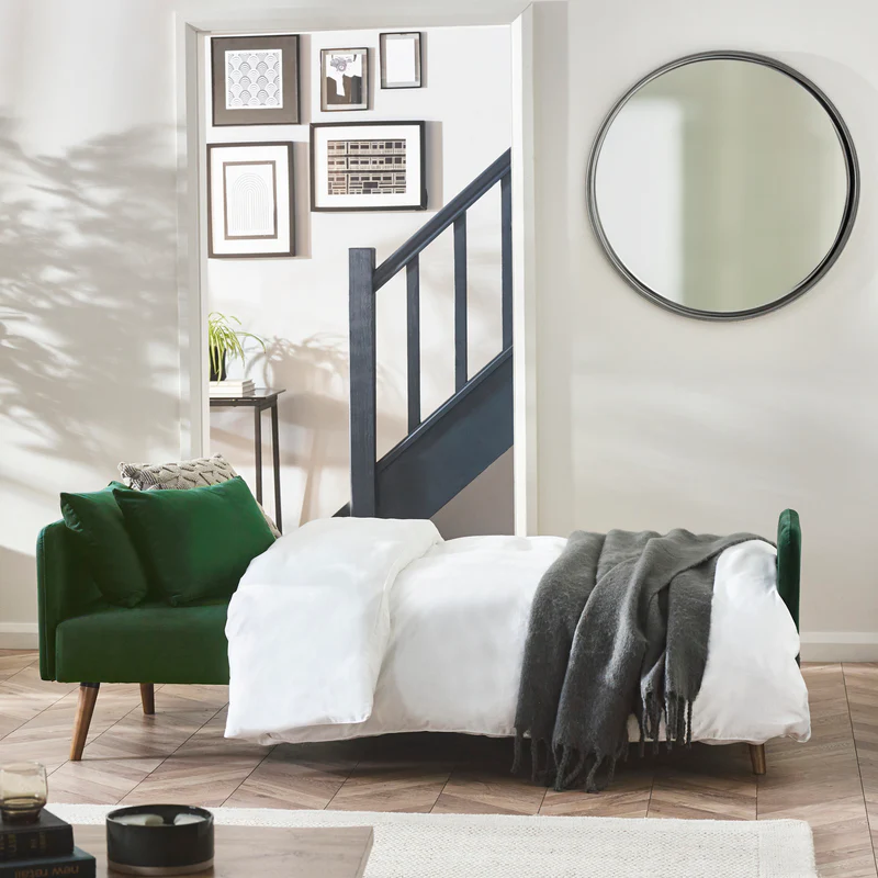Julian Bowen - AndiSofa Bed In Plush Green