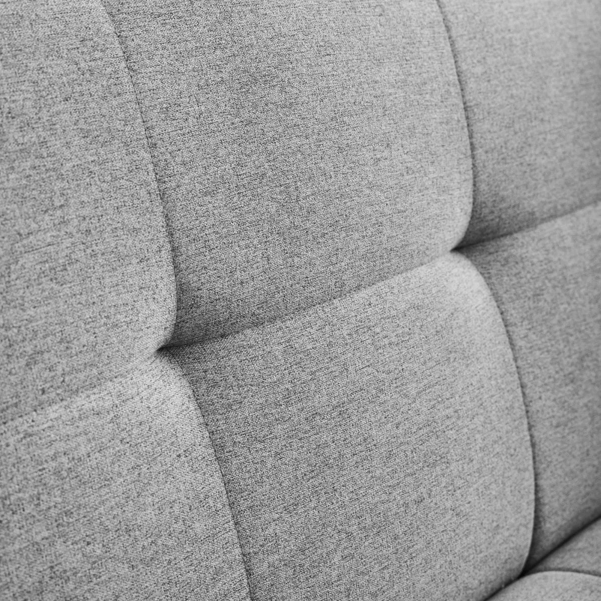 Julian Bowen- Alfie 3 Seater Grey Linen Storage Sofabed